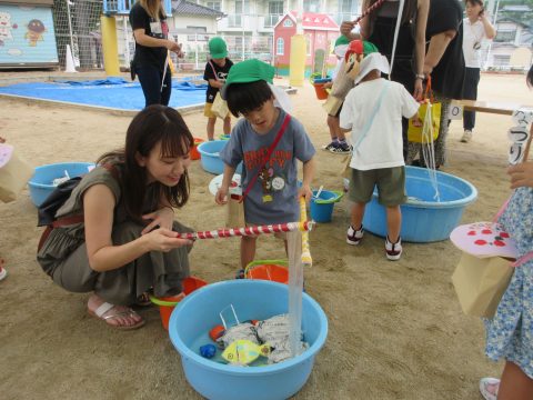 2組　夏祭りごっこ（参観日）の様子です♪